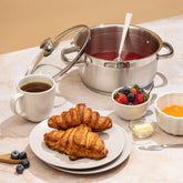 Two Tone Saucepot with Glass Lid